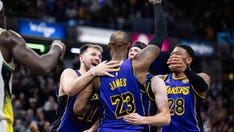 LeBron James tips in game-winner to lift Lakers over Pacers