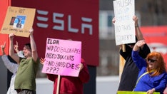 Tesla vehicles, charging stations targeted as protesters denounce DOGE, Elon Musk