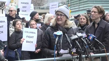 Columbia faculty hold 'emergency vigil' to protest university response to Trump