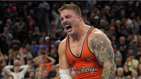 Oklahoma State's Wyatt Hendrickson fires off faithful message after shocking NCAA title win in front of Trump