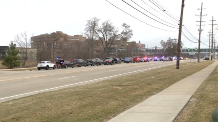 Massive police presence outside Corewell Health Beaumont Troy Hospital