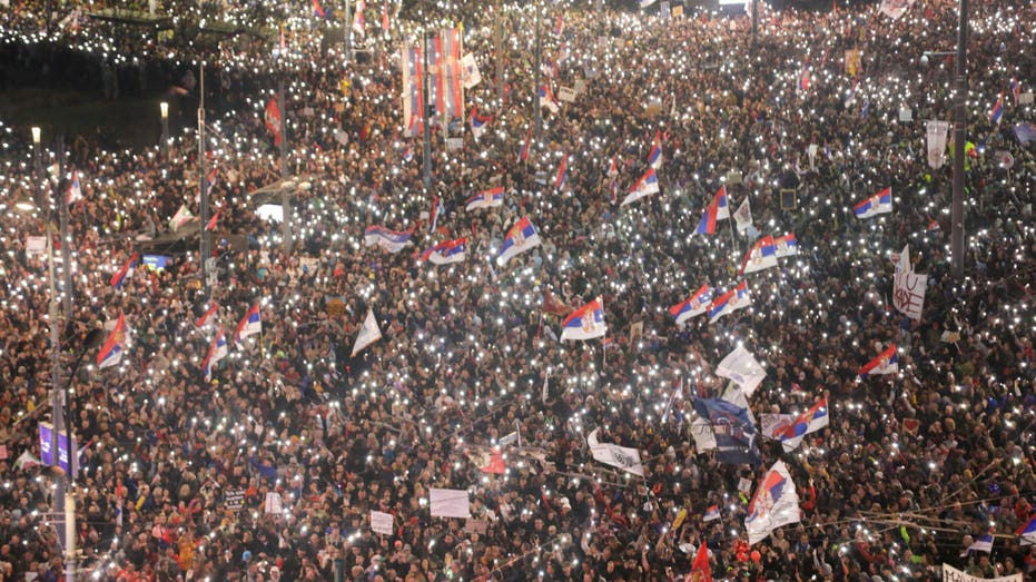 Mass anti-corruption protests put strain on close European ally of Russia