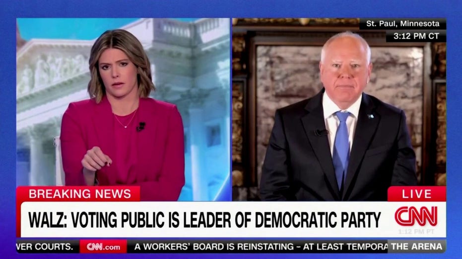 Walz dodges question on who leads the Democratic Party, says 'voting public' in charge now