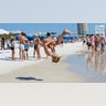 backflip on the beach 