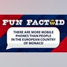 There are more mobile phones than people in the European country of Monaco