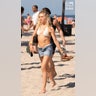 Spring breaker walking on the beach