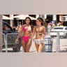 Spring breakers on beach 