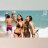 Spring breakers on the beach