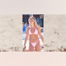 College woman on the beach