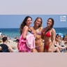 three College women on spring break in Florida