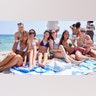 gorup of College women on spring break in Florida