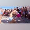College men wrestle on spring break in Florida