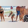 spring breaker plays volleyball