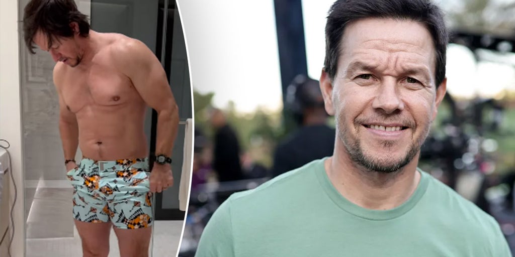 Mark Wahlberg shows off bulked-up physique on social media as he strips down to shorts that 'don't fit'