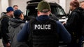 US Immigration and Customs Enforcement (ICE) agents, along with other federal law enforcement agencies, attend a pre-enforcement meeting in Chicago, Illinois on Sunday, Jan. 26, 2025. - Fox News