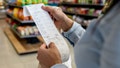 Close-up on a woman shopping at a convenience store and checking her receipt while exiting - Fox News