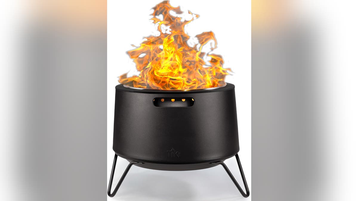 This smokeless fire pit is designed to provide warmth and ambiance without the hassle and mess of traditional fire pits.