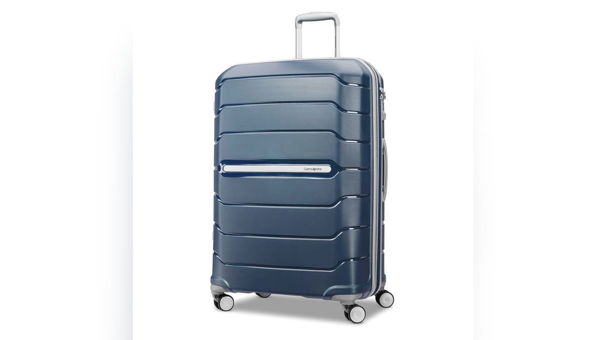 This lightweight yet spacious suitcase from trusted brand Samsonite features a durable polycarbonate shell and a 360-degree spinner wheel system.