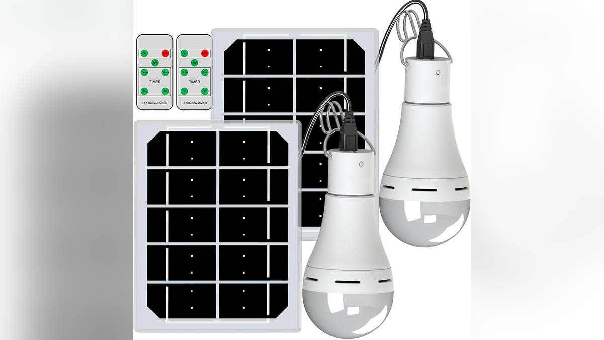 Light up your chicken coop with these solar lights. 