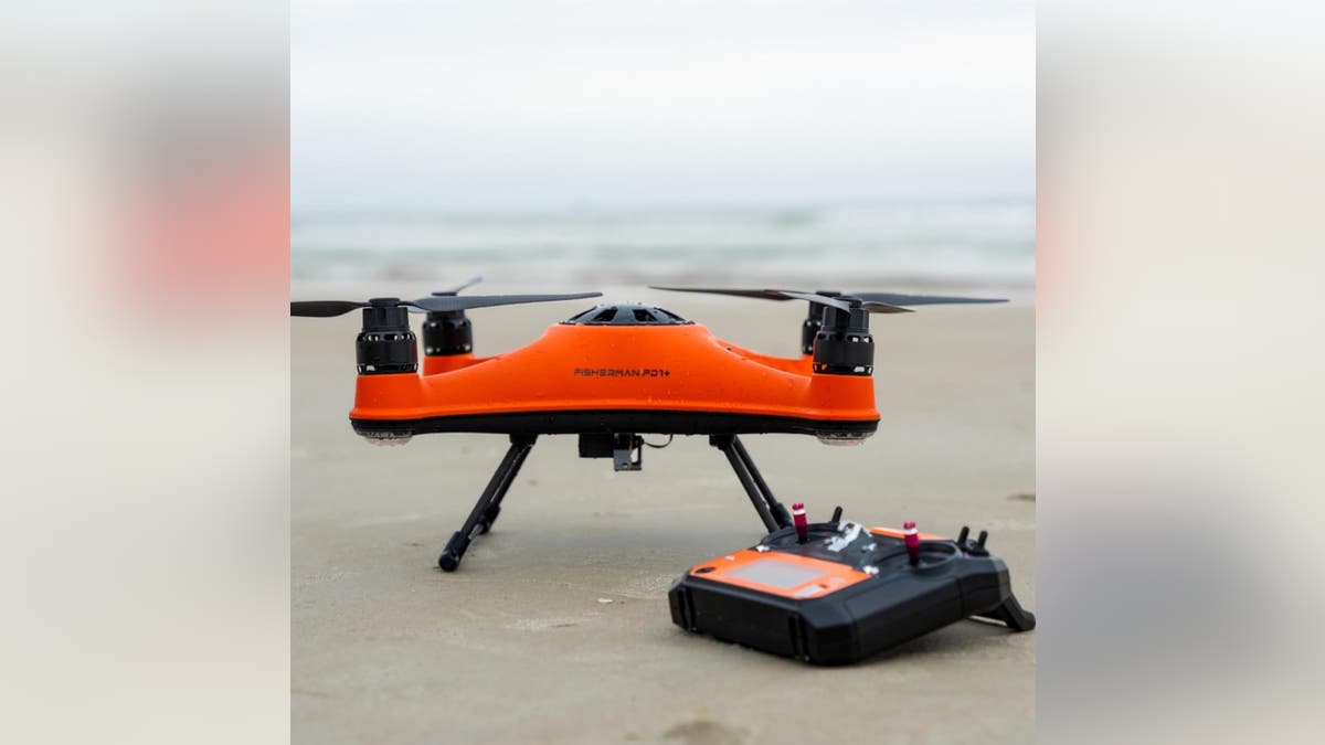 This drone is waterproof and can drop bait.