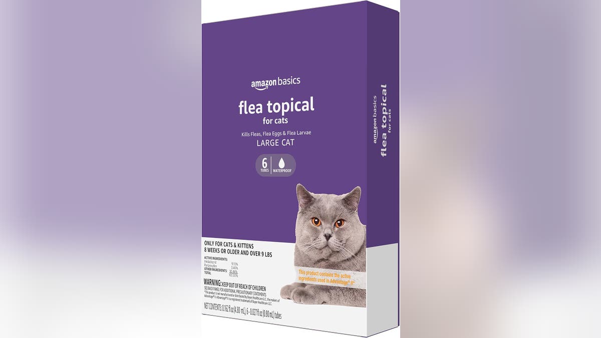 Protect your cats from fleas with this topical treatment. 