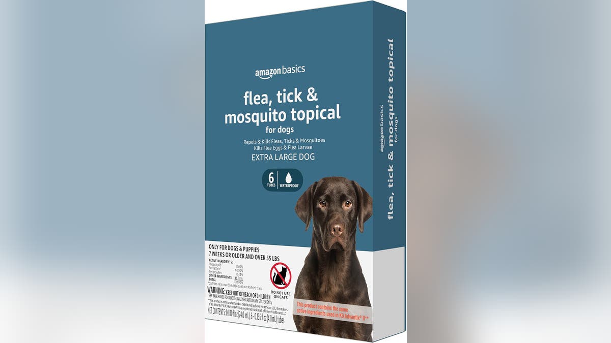 This treatment kills and prevents fleas, lice, ticks and mosquitoes. 