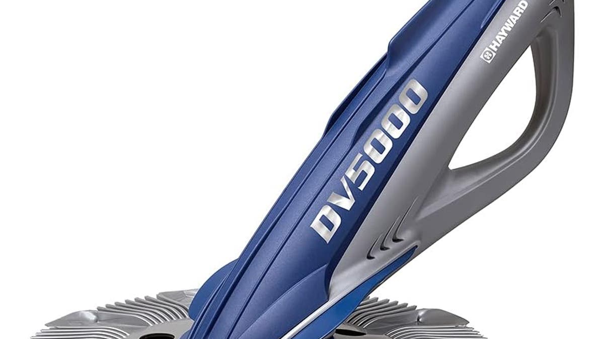 The Hayward Diaphragm disc pool suction cleaner is equipped with three ports to quietly remove debris from various surfaces.