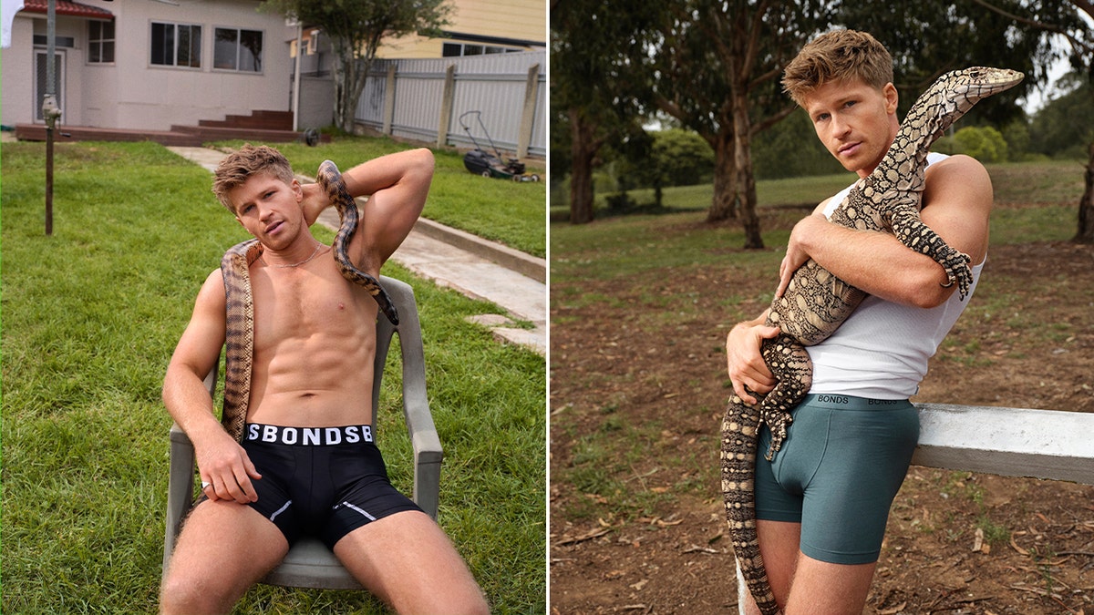 Robert Irwin in Bonds underwear ad