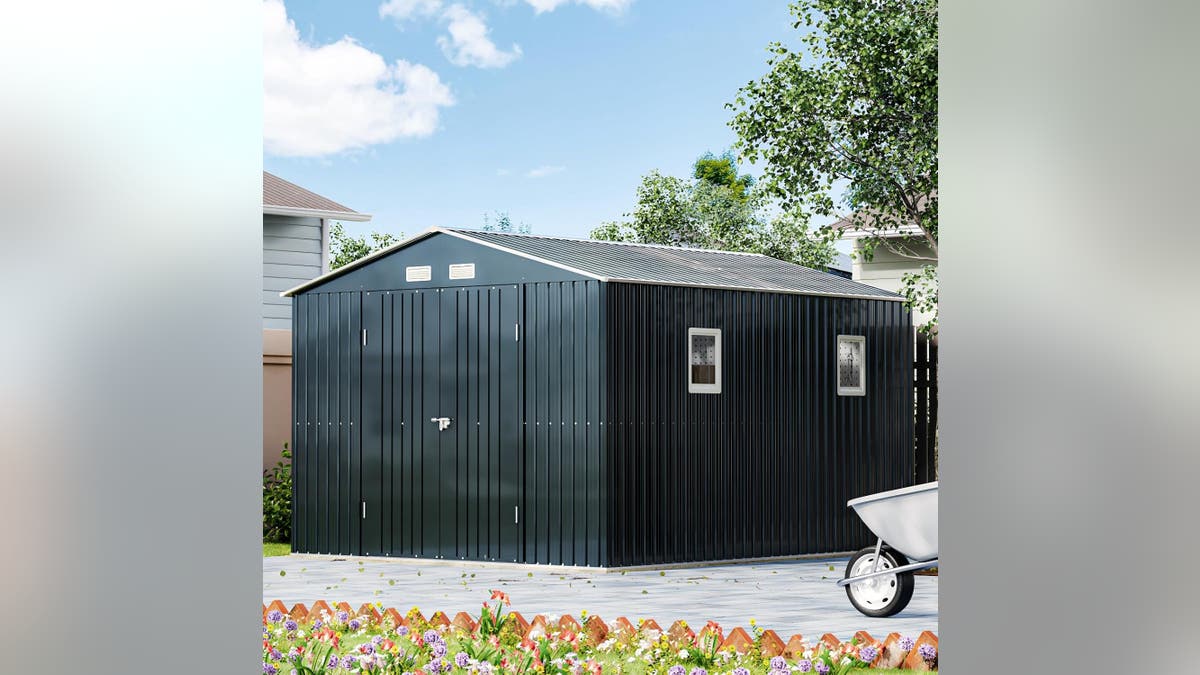 A steel shed is easy to put up and customize.?