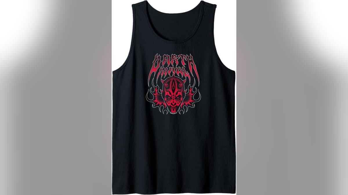 Fans of the Star Wars villains will love this Darth Maul tank. 