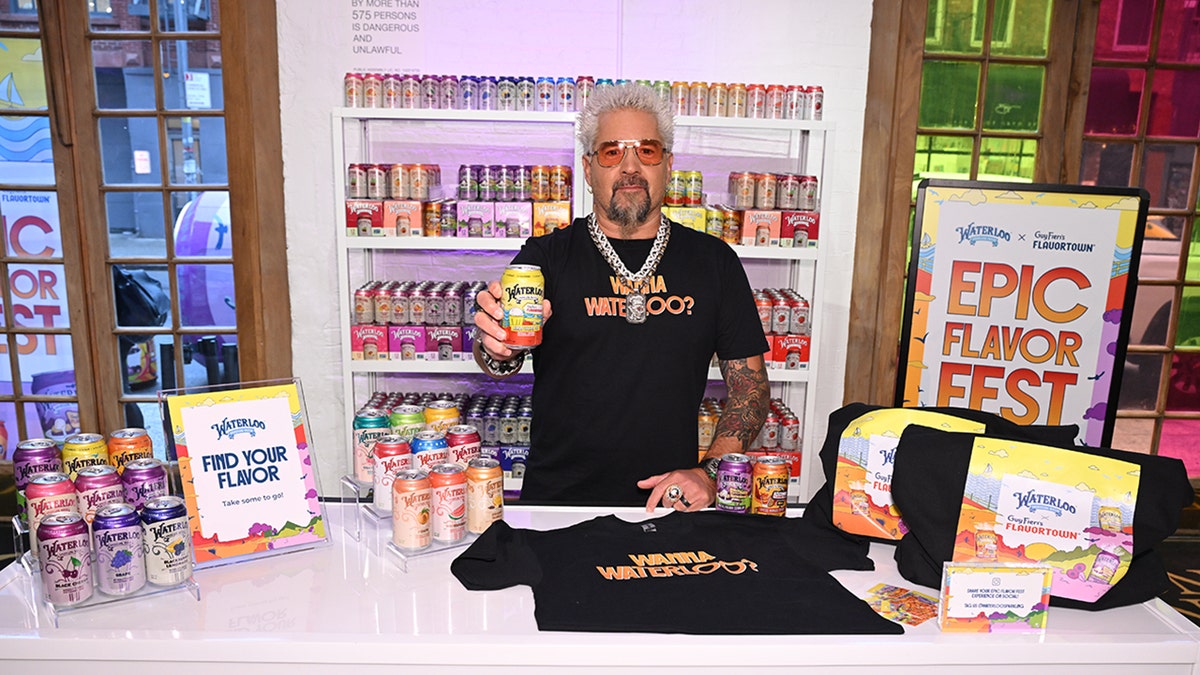 guy fieri at waterloo event in nyc