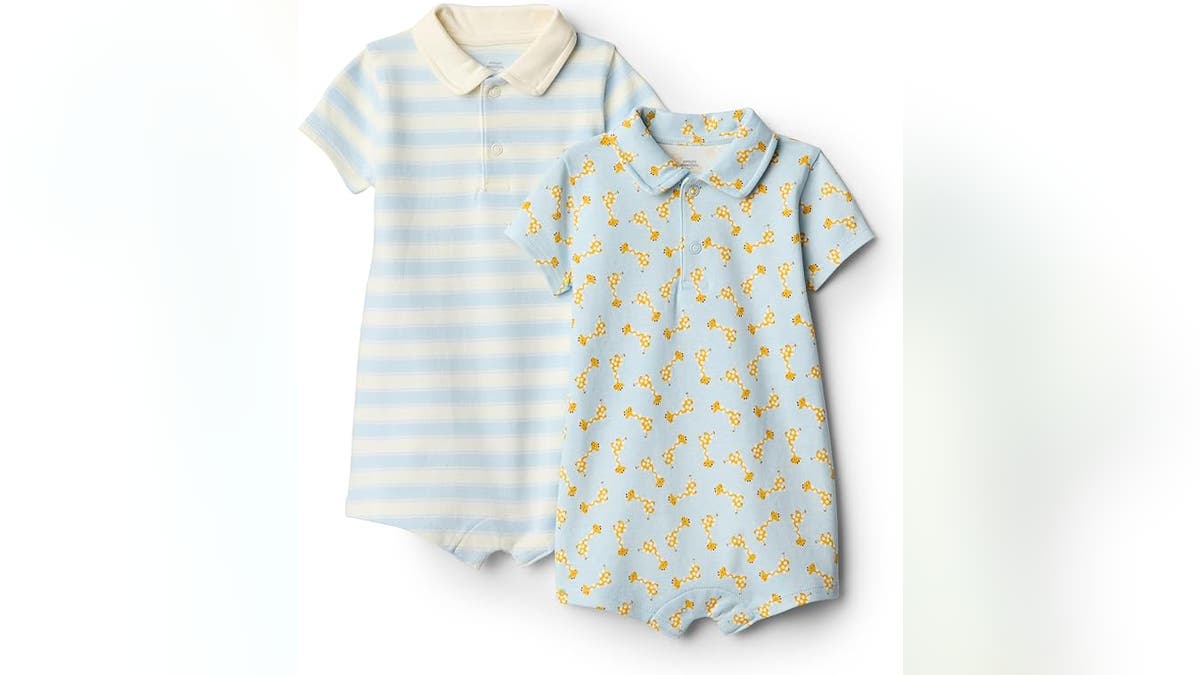 Your babe boy will look other saccharine successful these rompers.