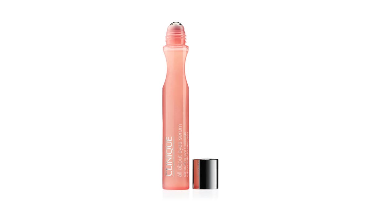 Clinique All About Eyes Serum De-Puffing Eye Massage will help you get rid of dark circles.