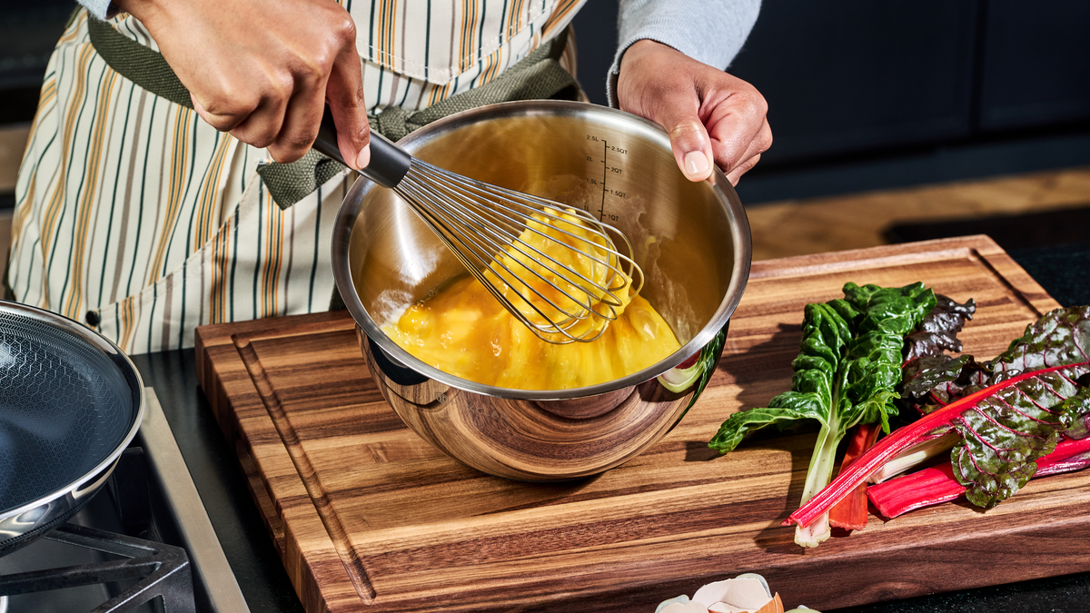Add this set of four stainless-steel mixing bowls to your kitchen arsenal.
