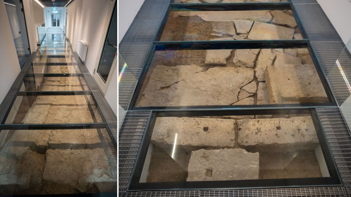 Roman orchestra under glass