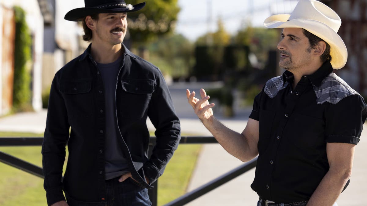 brad paisley with farmer john in farmer wants a wife