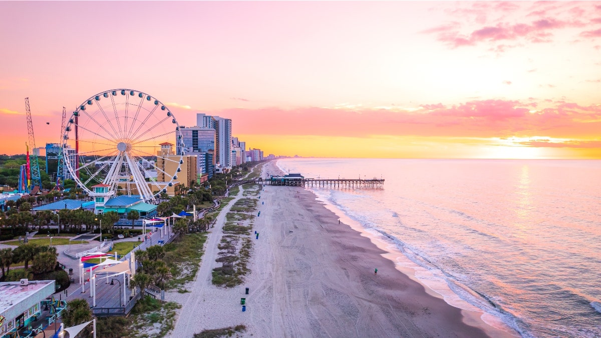 Myrtle Beach during sunset