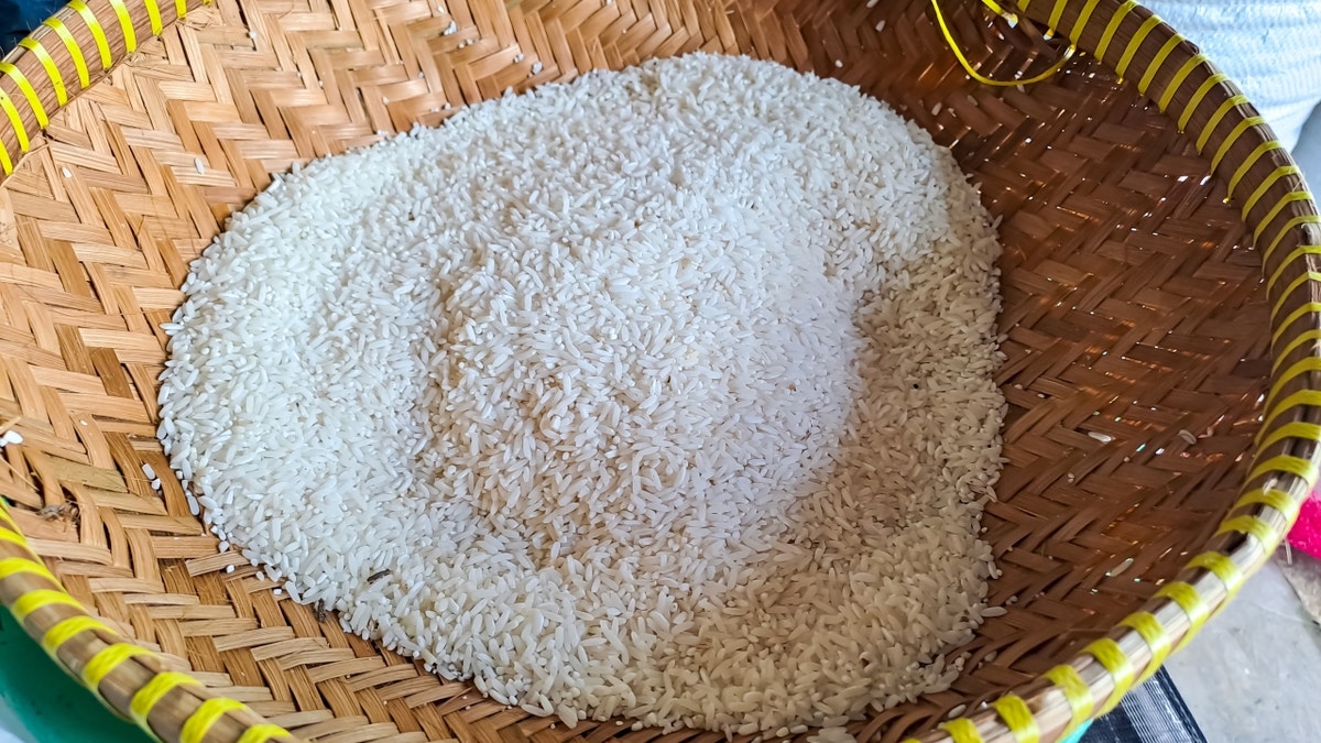 White rice uncooked