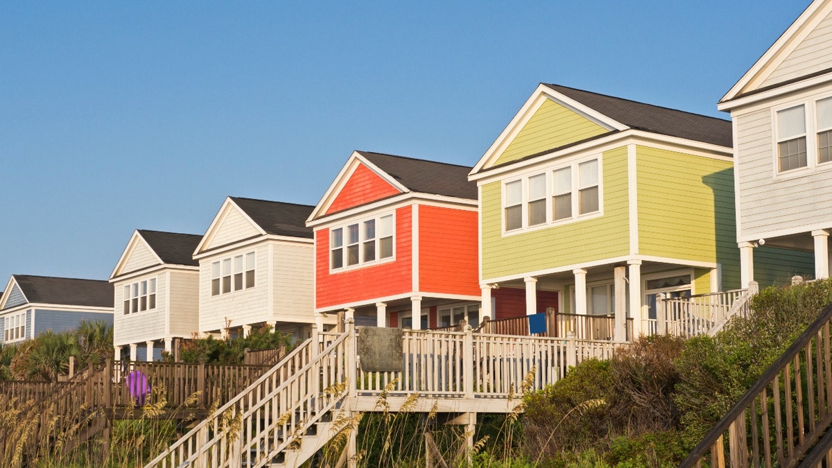 A statement of colorful houses connected nan h2o successful Myrtle Beach