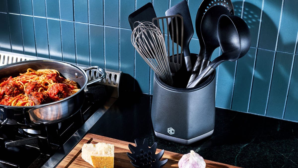 Mom will love this stainless-steel utensil set. 