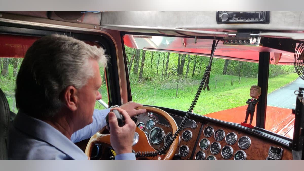 Mike Collins in truck