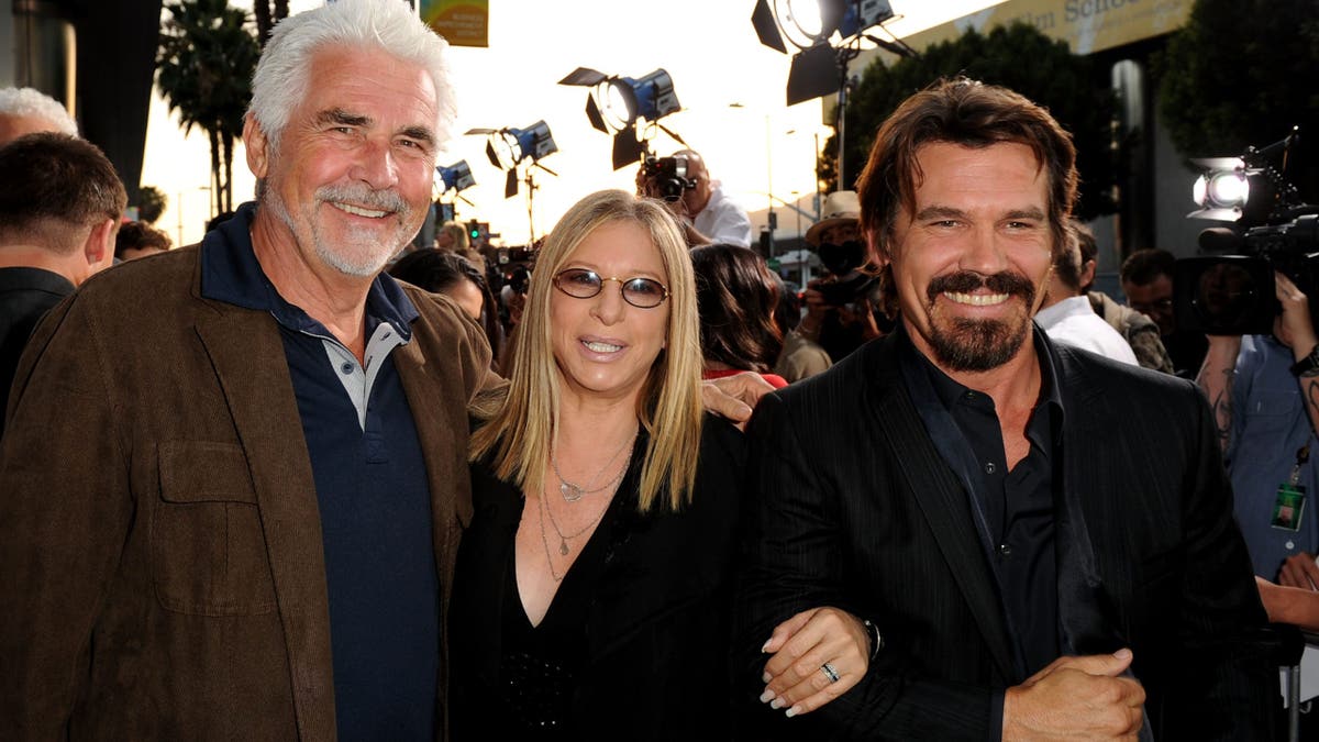James and Josh Brolin pinch Barbra Streisand