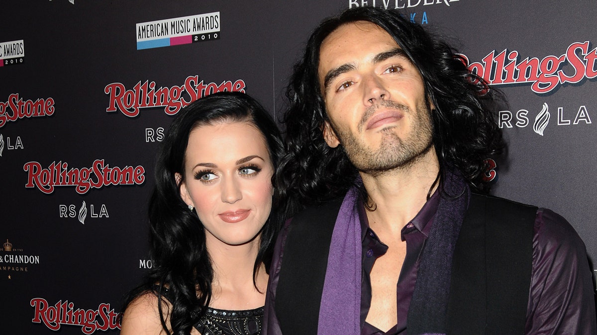 Katy Perry and Russell Brand on the red carpet