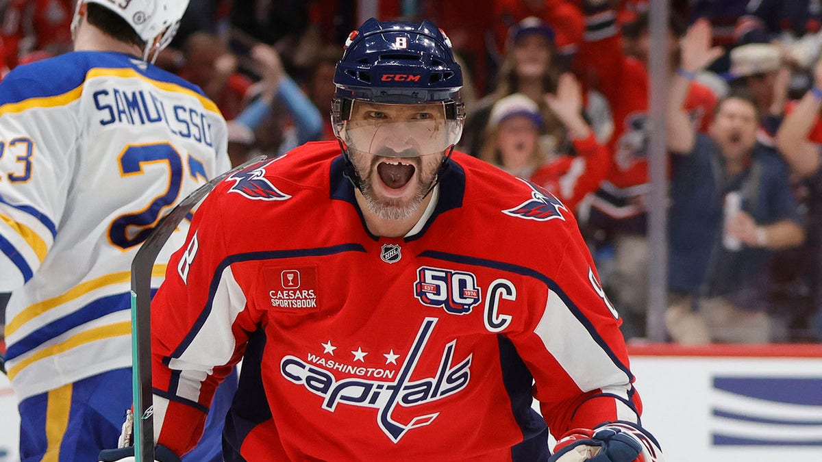 Ovechkin after goal