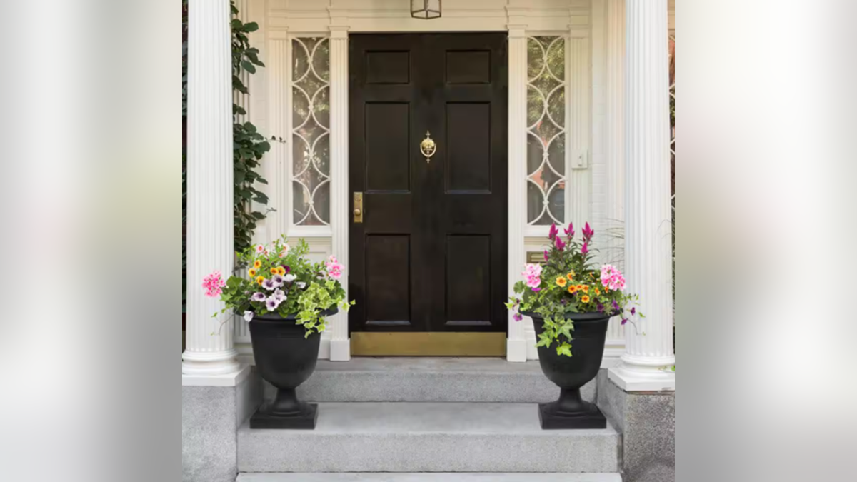 These planters help you add decor anywhere in your yard.