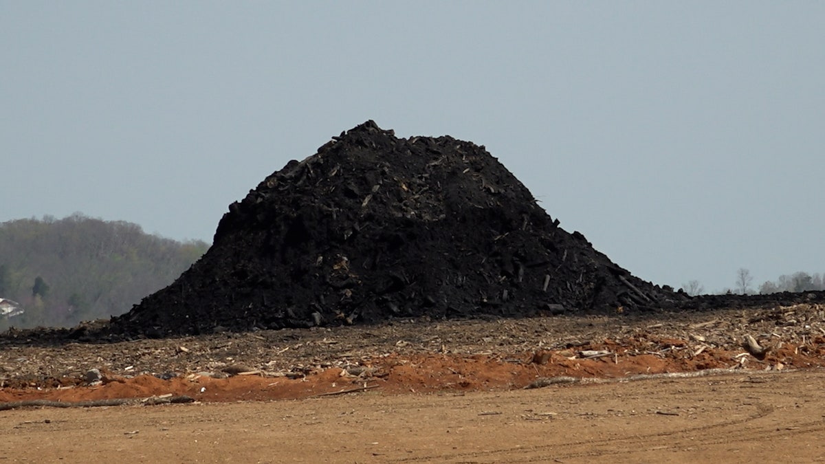 Hurricane Helene debris reduced to ash