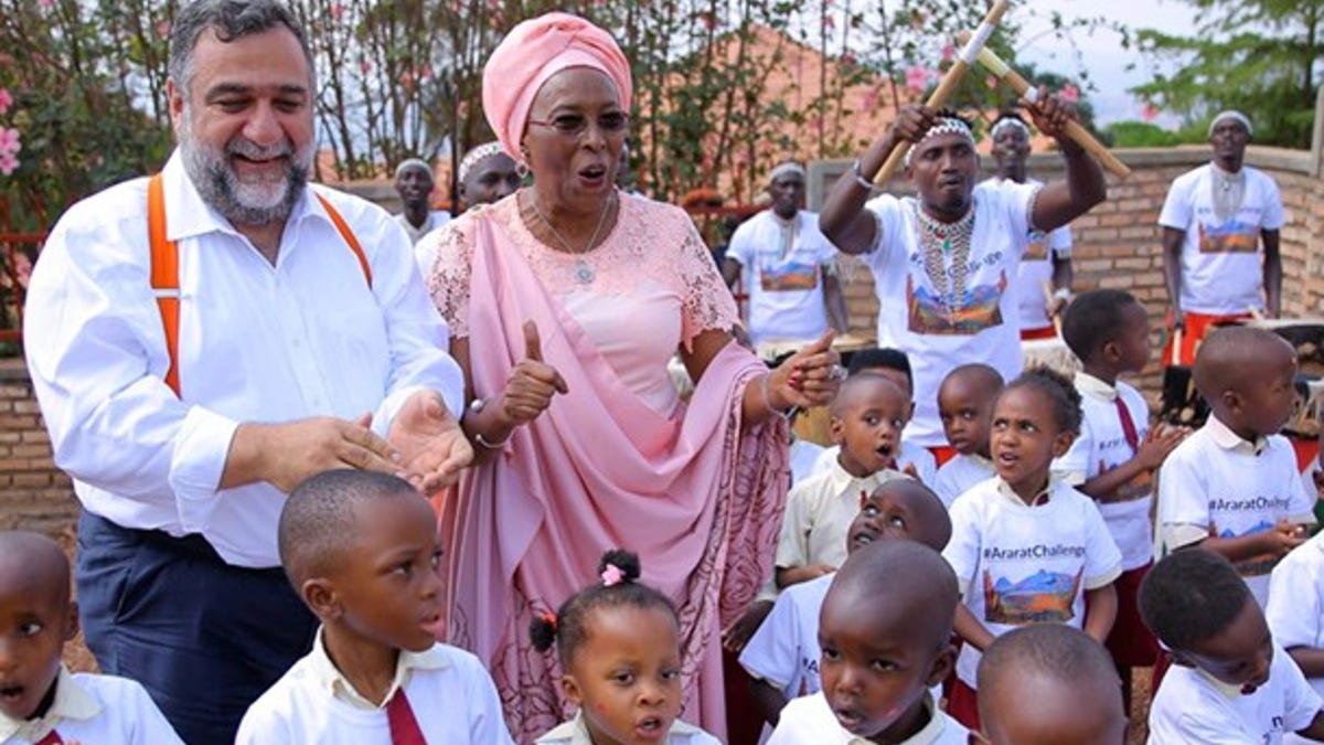 Ruben Vardanyan with Marguerite Barankitse