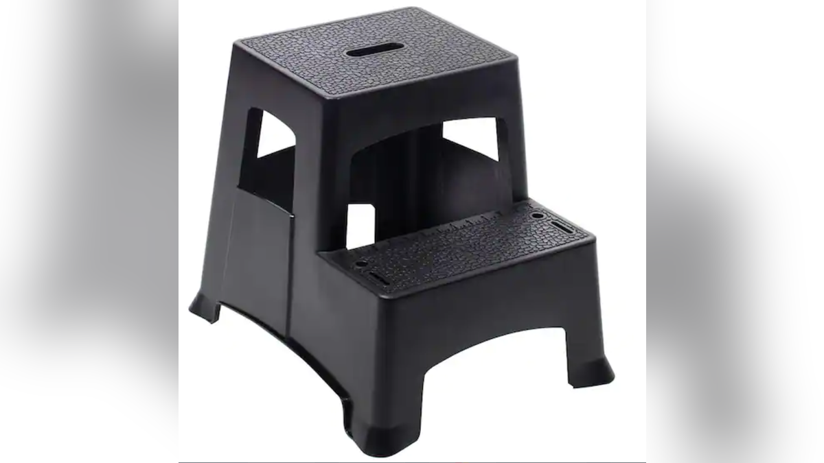 This useful step-stool tin thief you entree things successful precocious places.