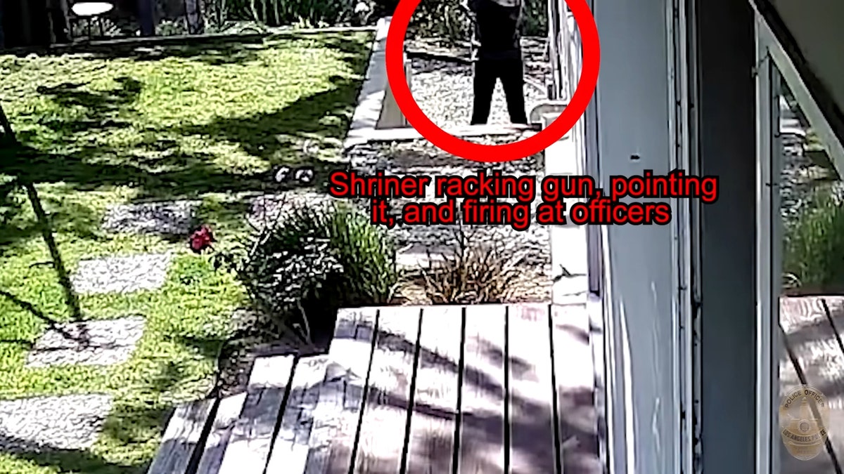 Jillian Shriner on security camera footage allegedly aiming gun at police