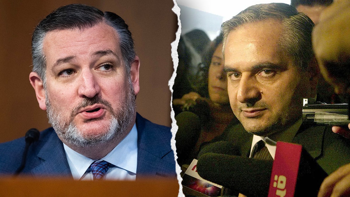 Ted Cruz, left; Seyed Hossein Mousavian, right
